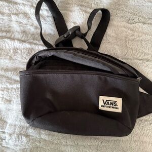 Vans Black Waist Bag with Logo Patch